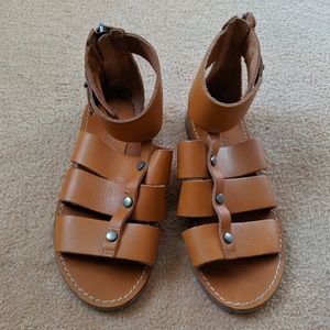 Madewell Gladiator Leather Sandals Size 6